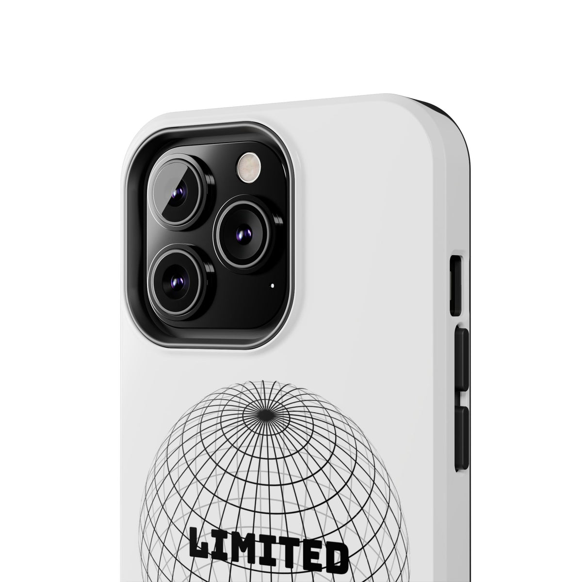 Phone Case — Minimal 'LIMITED' Wireframe Globe Protective Cover