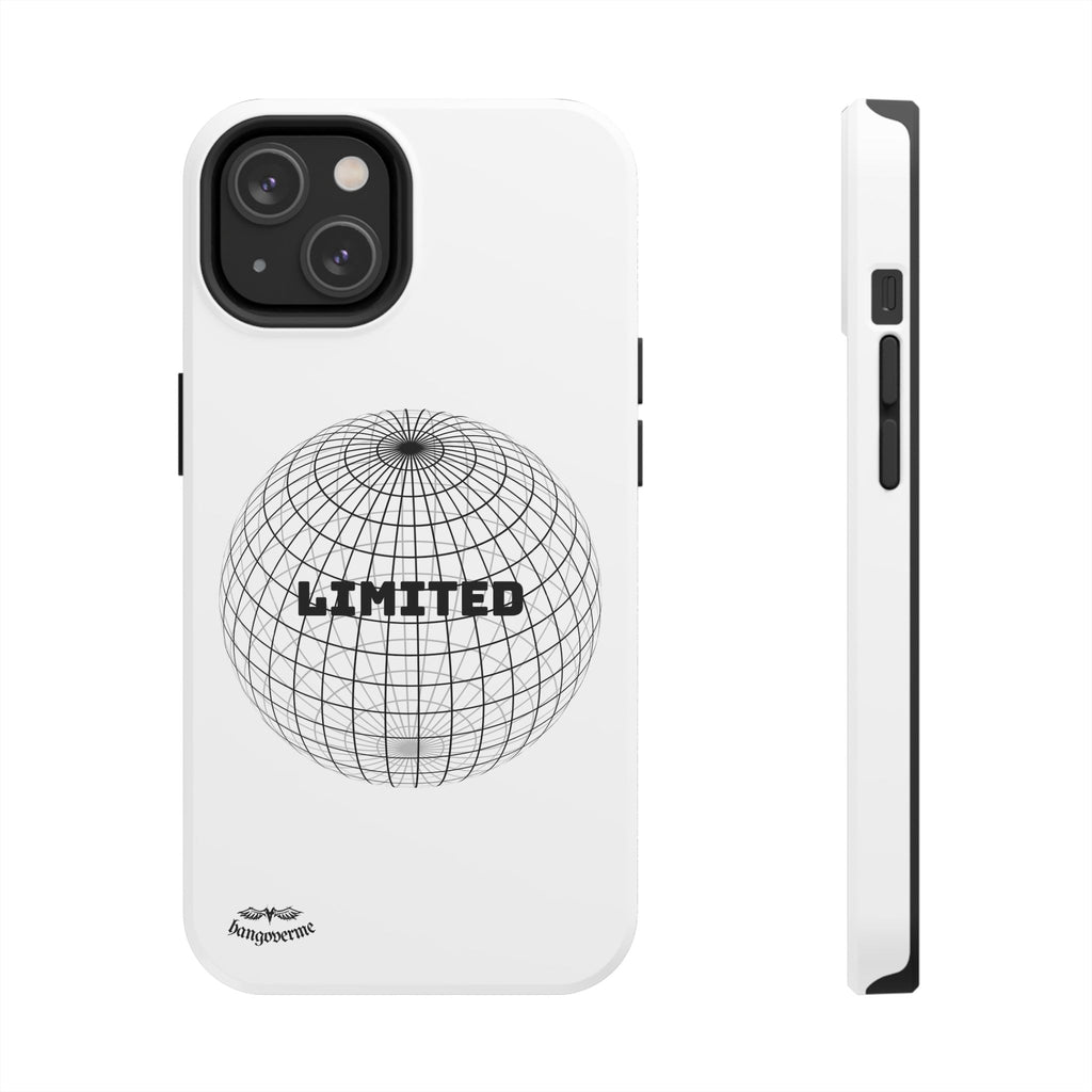 Phone Case — Minimal 'LIMITED' Wireframe Globe Protective Cover