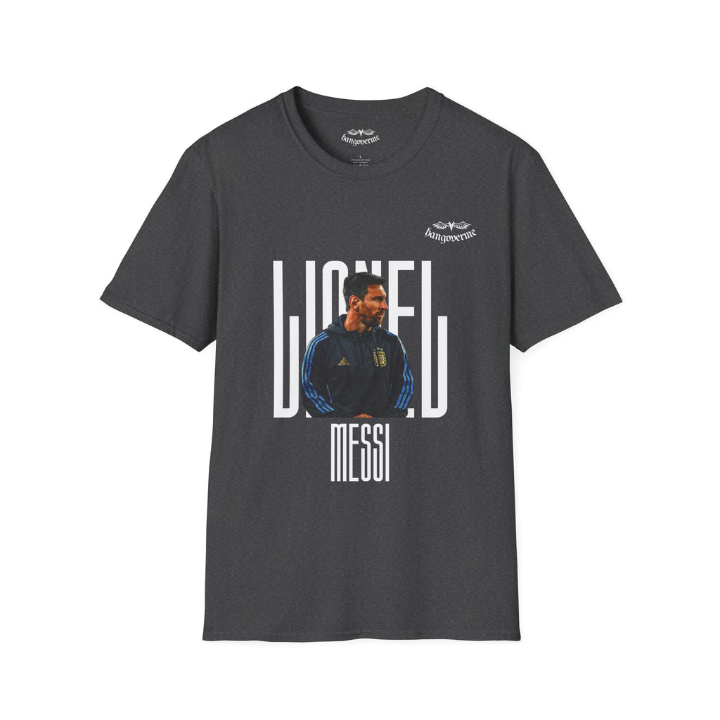 Lionel Messi Graphic T-Shirt — Vintage Soccer Portrait Tee