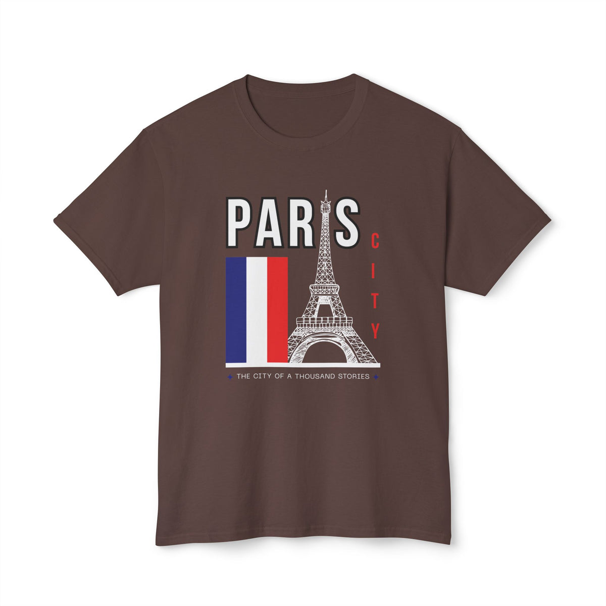 Paris Eiffel Tower T‑Shirt – French Flag Travel Souvenir