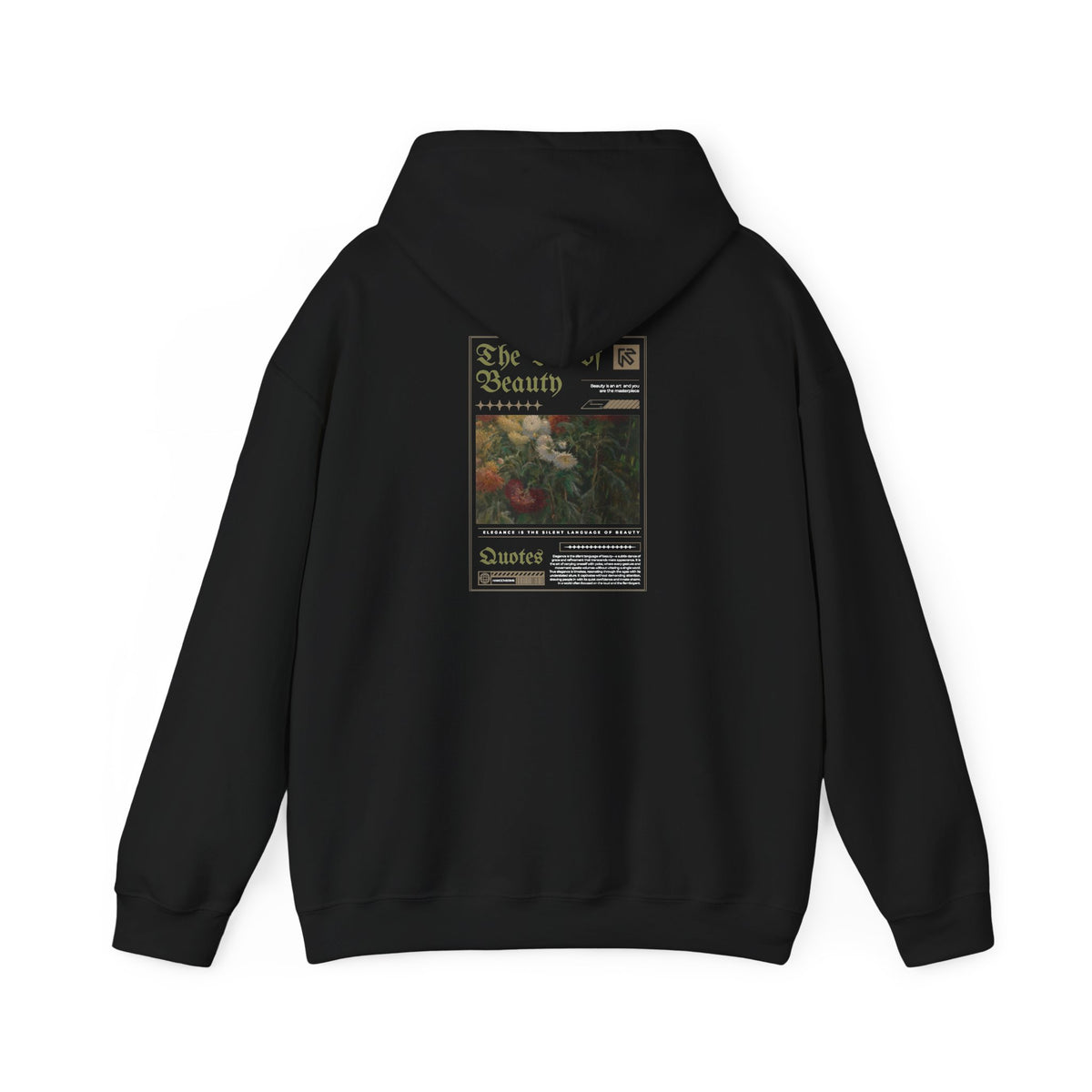 Vintage Floral 'Art Of Beauty' Hoodie — Aesthetic Art Print Hoodie