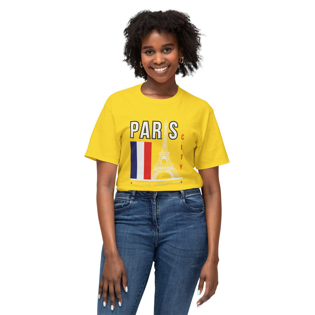 Paris Eiffel Tower T‑Shirt – French Flag Travel Souvenir