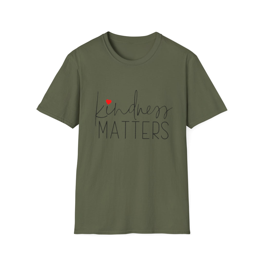 Kindness Matters T-Shirt — Minimal Heart Social Good Tee