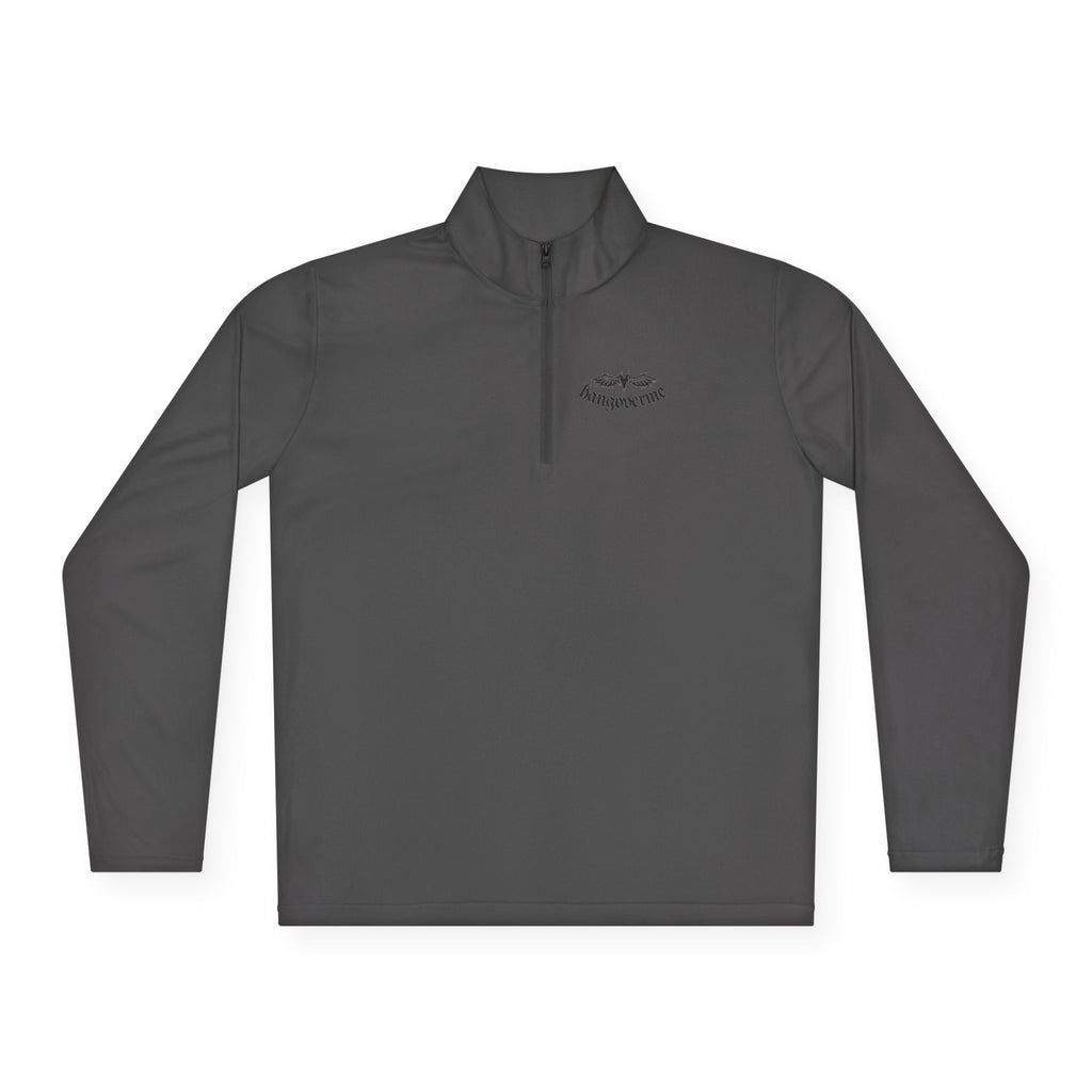 Quarter-Zip Pullover — Minimalist Script Logo Pullover
