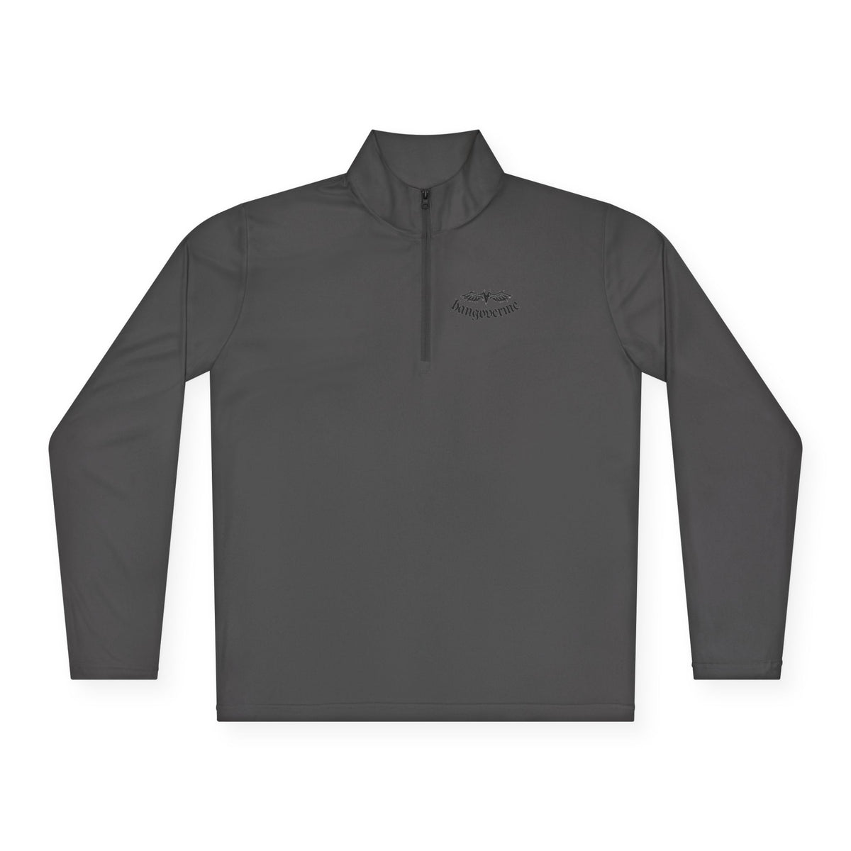 Quarter-Zip Pullover — Minimalist Script Logo Pullover