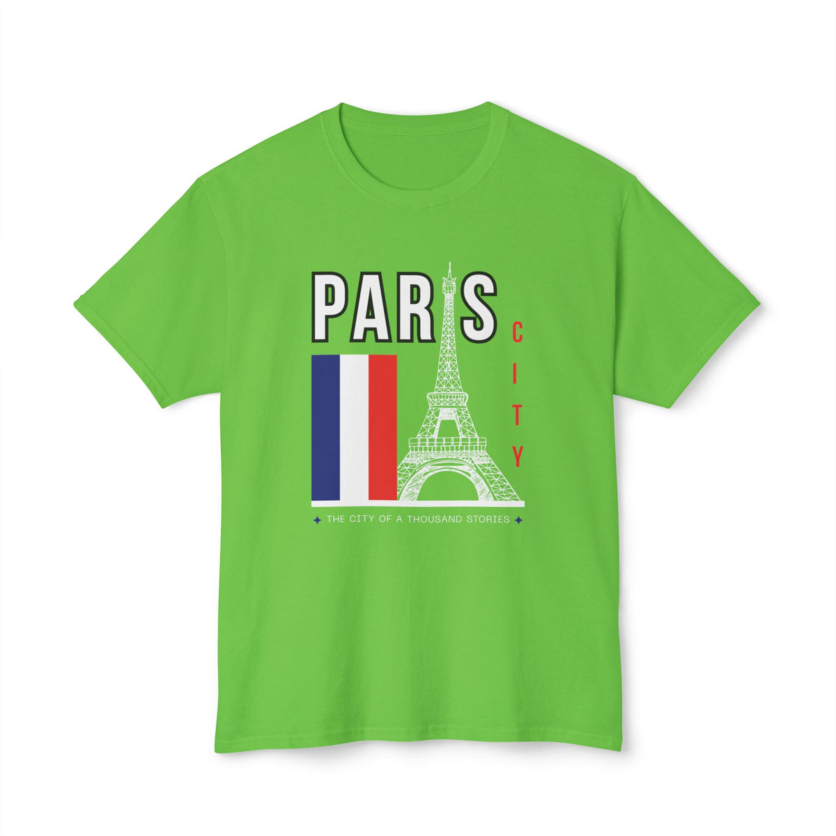 Paris Eiffel Tower T‑Shirt – French Flag Travel Souvenir