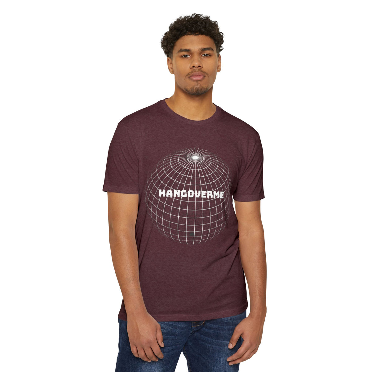 Hangoverme Graphic T-Shirt — Vintage Disco Globe Design