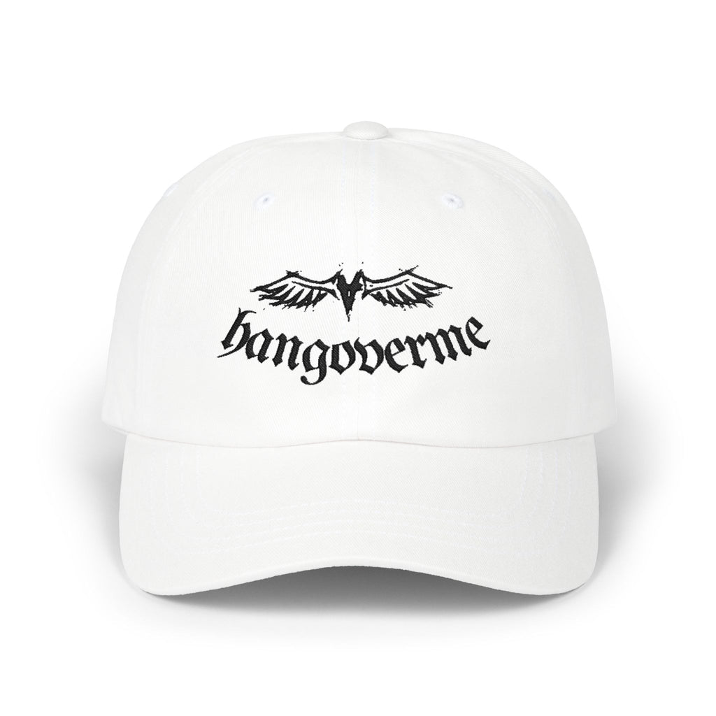 Hangover Me Embroidered Dad Cap – White Casual Baseball Hat