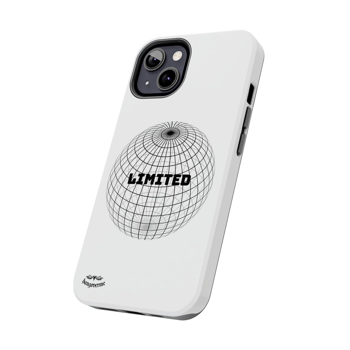 Phone Case — Minimal 'LIMITED' Wireframe Globe Protective Cover