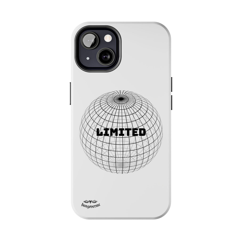 Phone Case — Minimal 'LIMITED' Wireframe Globe Protective Cover