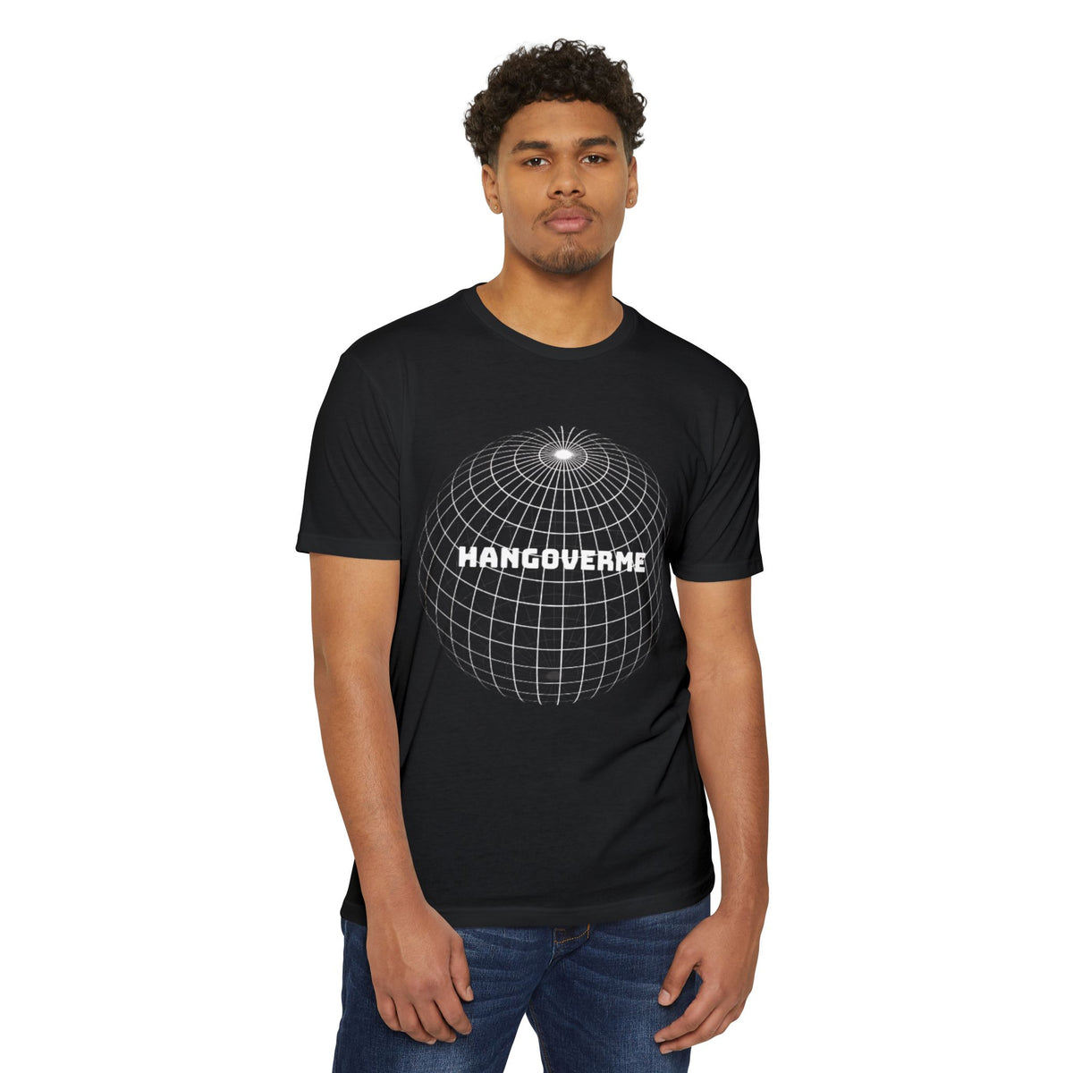 Hangoverme Graphic T-Shirt — Vintage Disco Globe Design