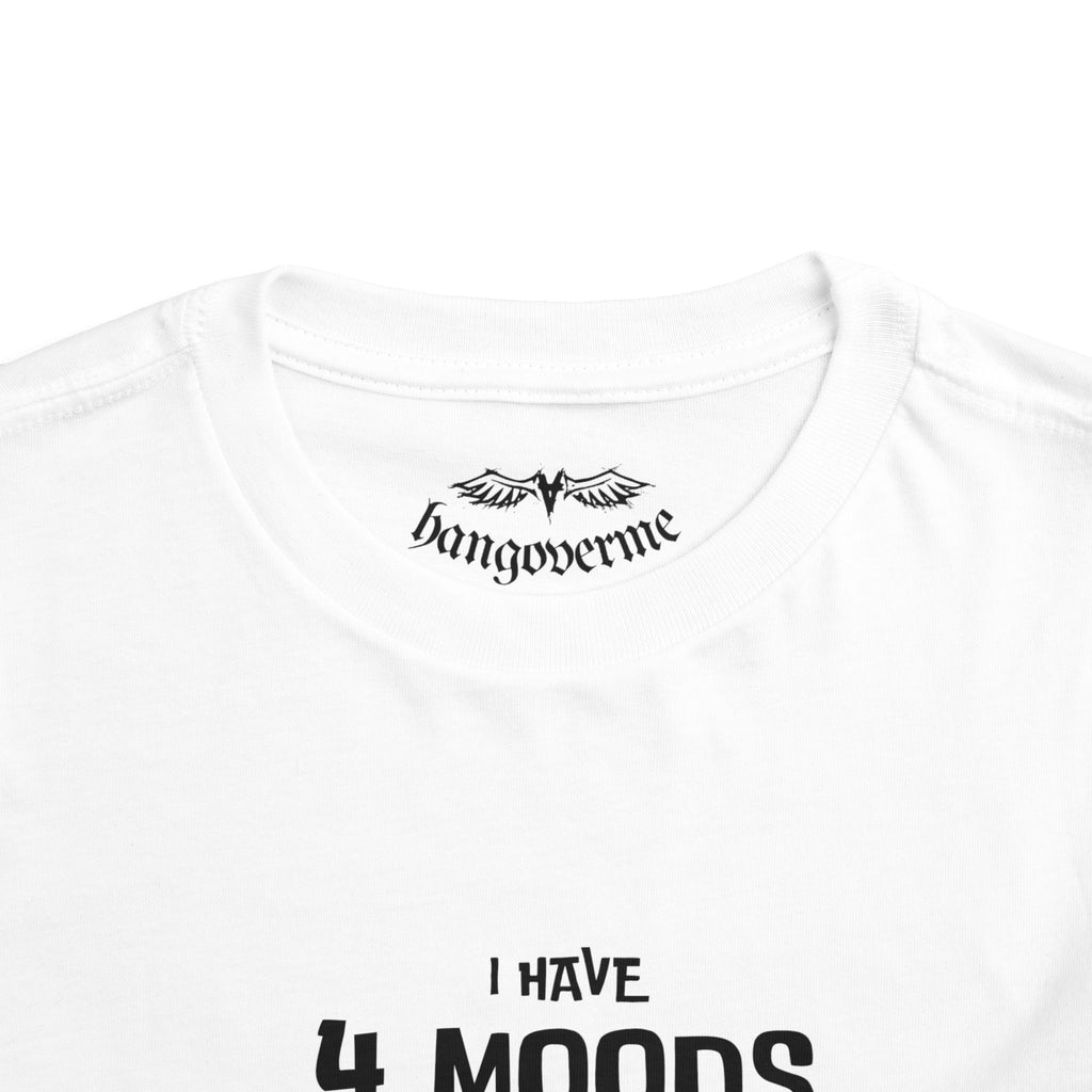 Toddler T-Shirt - "I Have 4 Moods" Colorful Monster Graphic