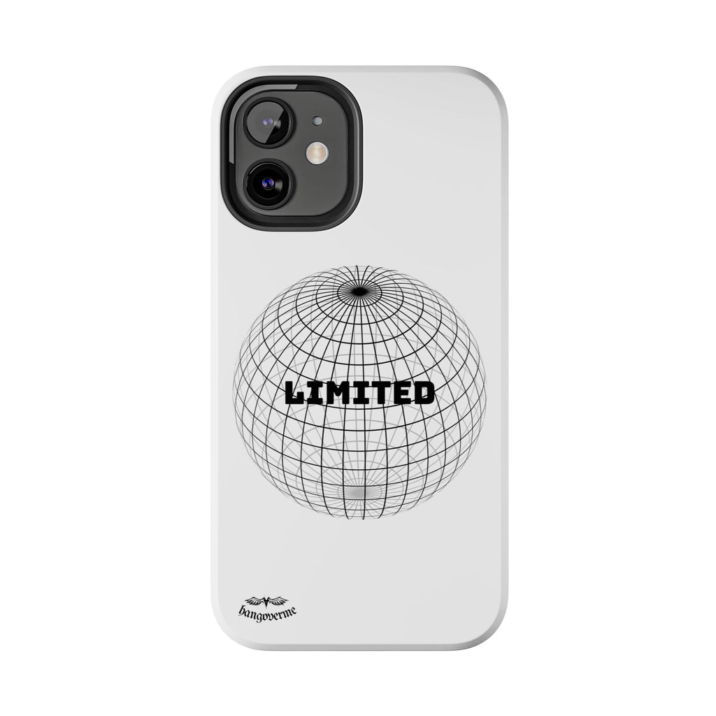 Phone Case — Minimal 'LIMITED' Wireframe Globe Protective Cover