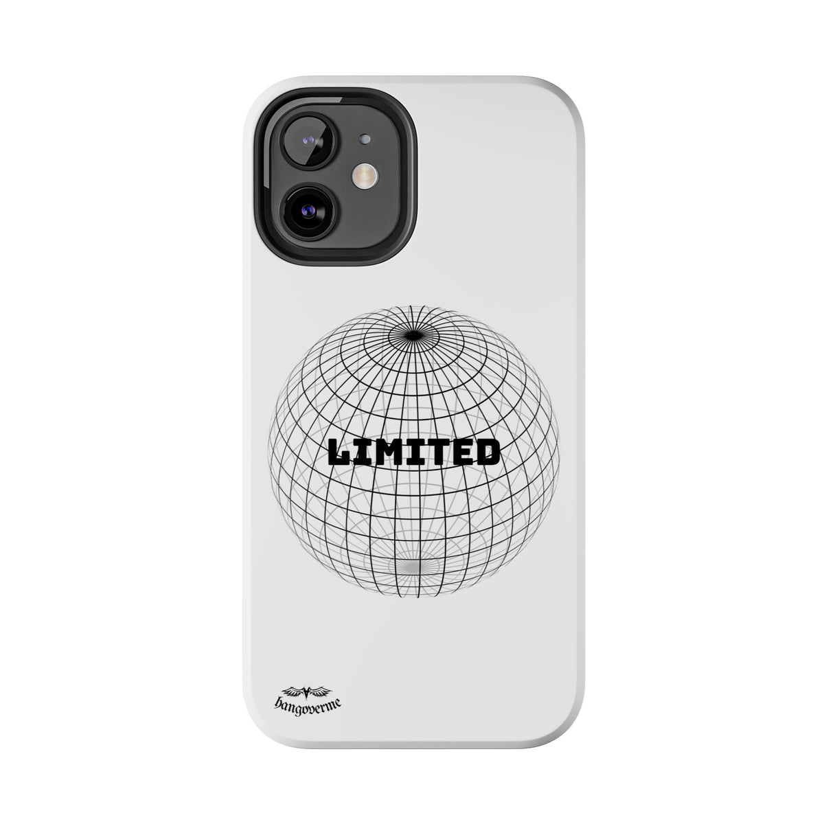 Phone Case — Minimal 'LIMITED' Wireframe Globe Protective Cover