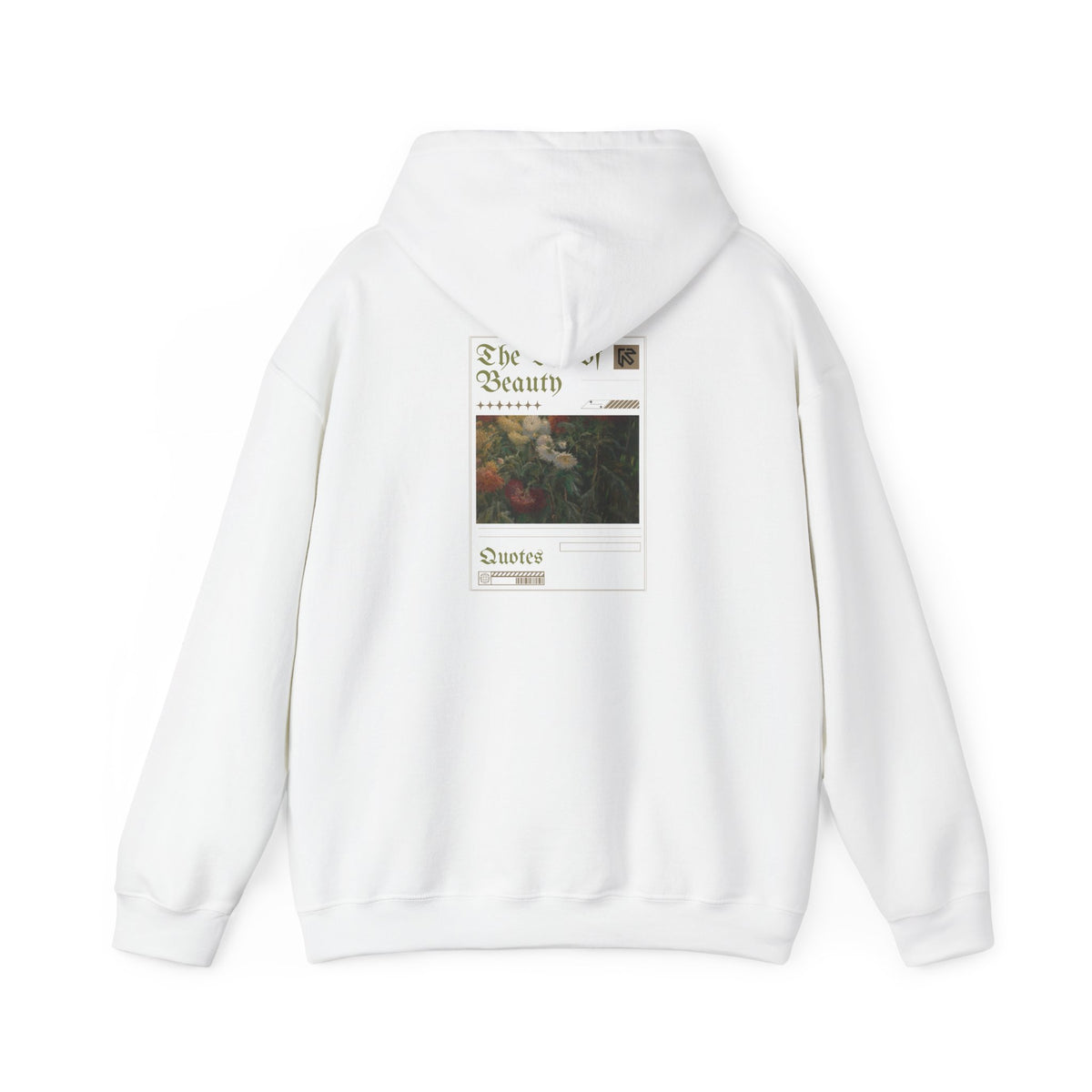 Vintage Floral 'Art Of Beauty' Hoodie — Aesthetic Art Print Hoodie