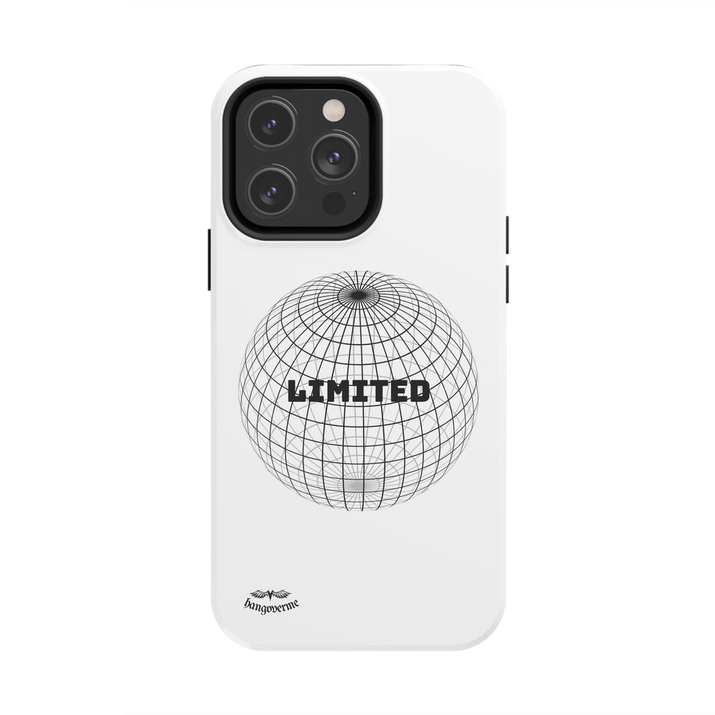 Phone Case — Minimal 'LIMITED' Wireframe Globe Protective Cover