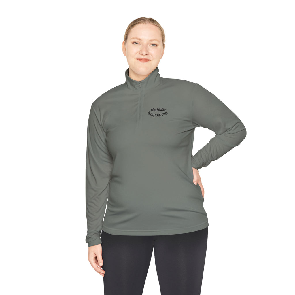 Quarter-Zip Pullover — Minimalist Script Logo Pullover