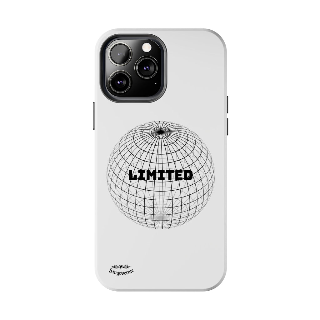 Phone Case — Minimal 'LIMITED' Wireframe Globe Protective Cover
