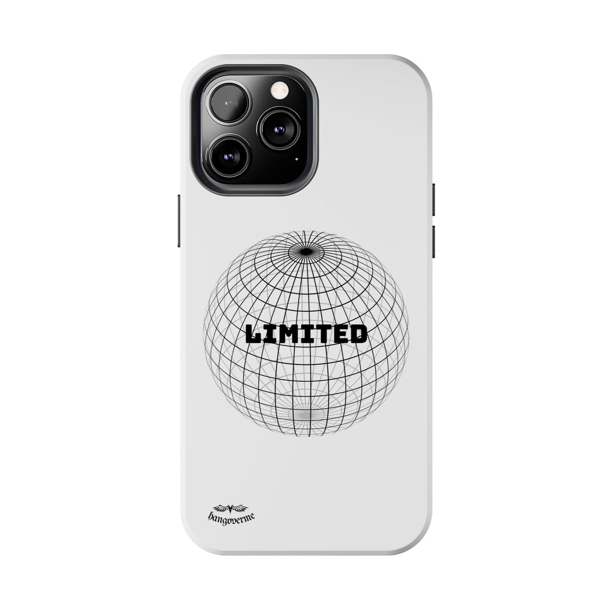 Phone Case — Minimal 'LIMITED' Wireframe Globe Protective Cover