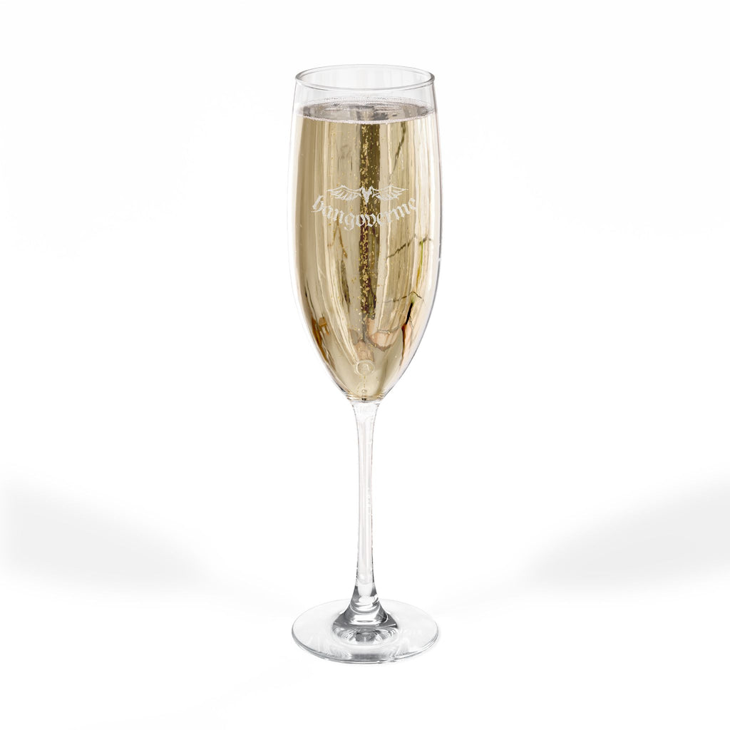 Engraved 8oz Champagne Flute — Wedding & Celebration Glass