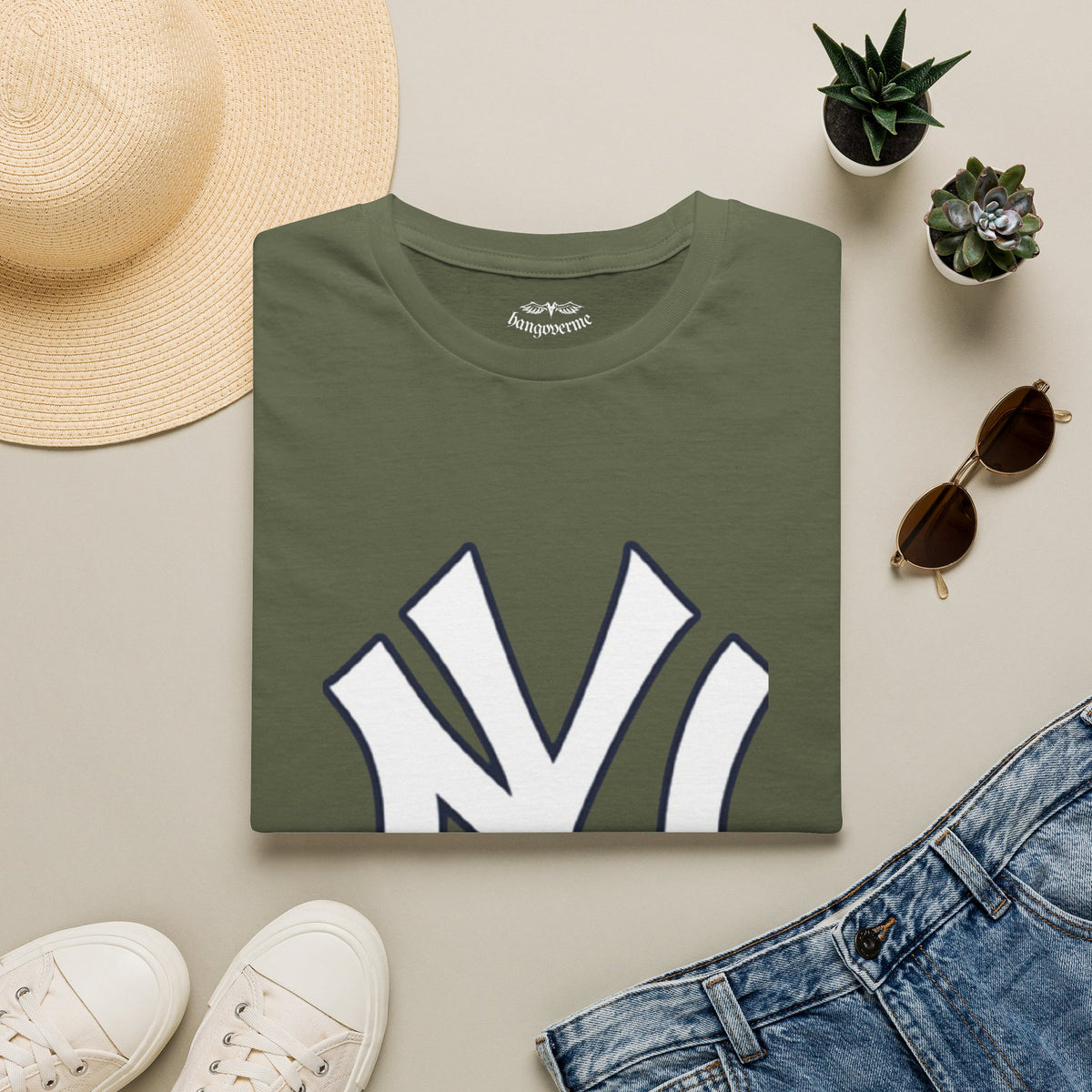 NY Logo T-Shirt — Bold Vintage Sports Tee