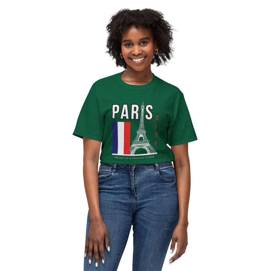 Paris Eiffel Tower T‑Shirt – French Flag Travel Souvenir