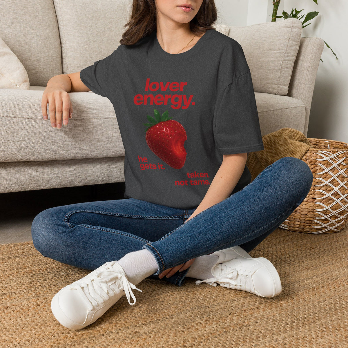 Lover Energy T‑Shirt — Strawberry