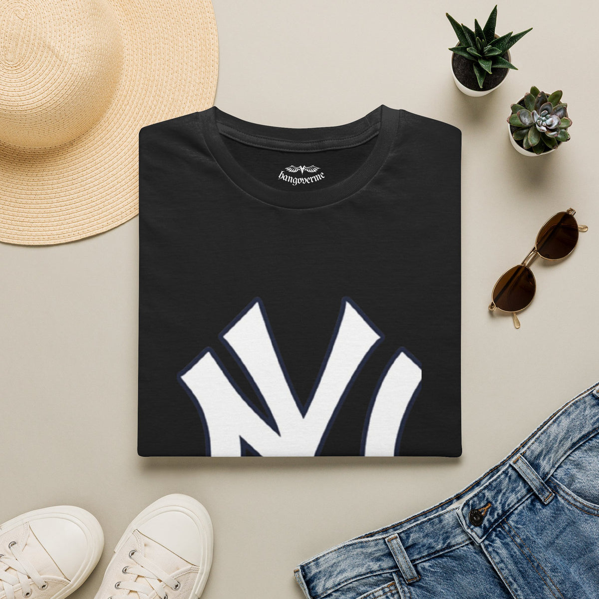 NY Logo T-Shirt — Bold Vintage Sports Tee