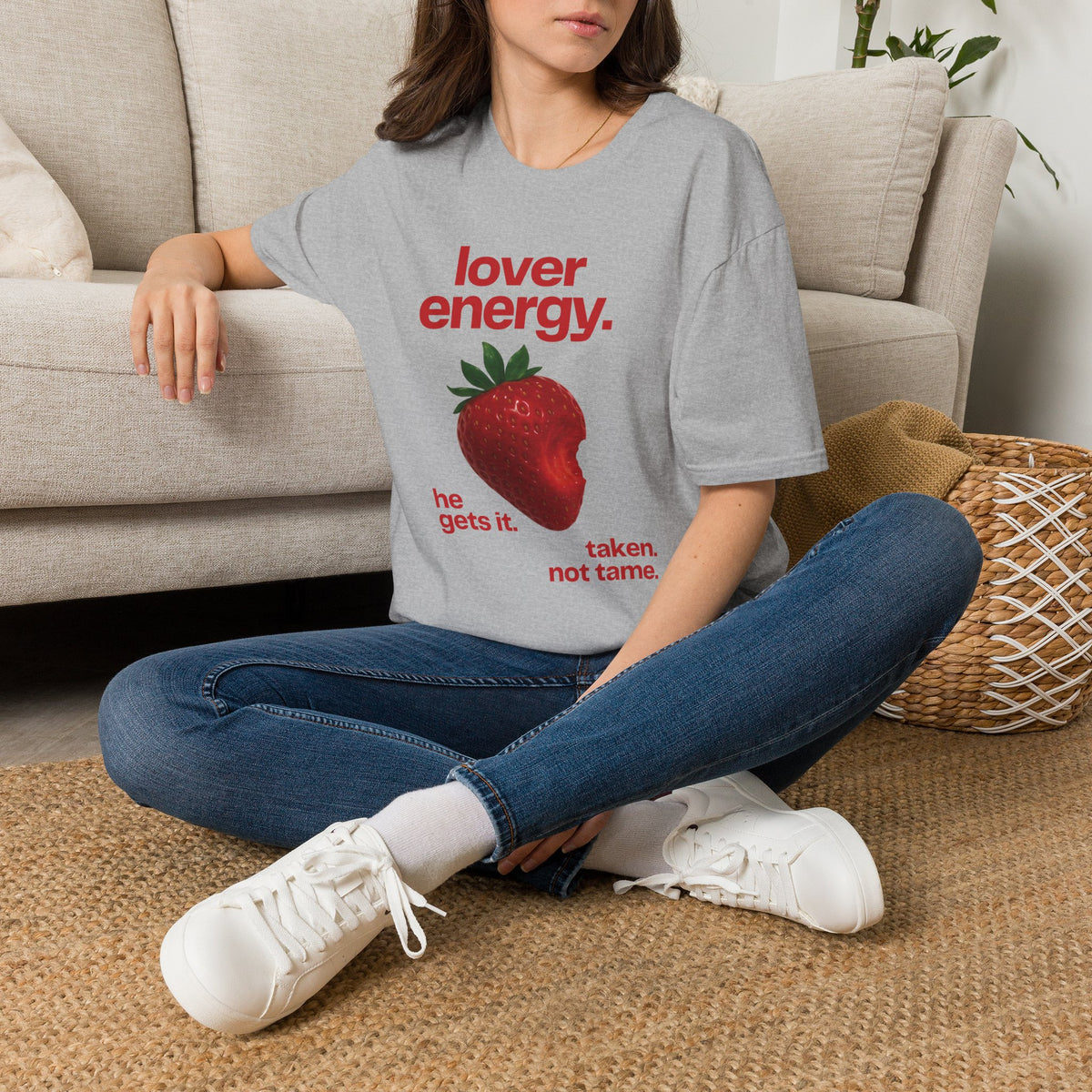Lover Energy T‑Shirt — Strawberry