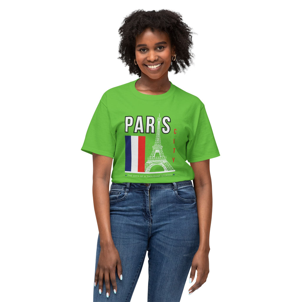 Paris Eiffel Tower T‑Shirt – French Flag Travel Souvenir