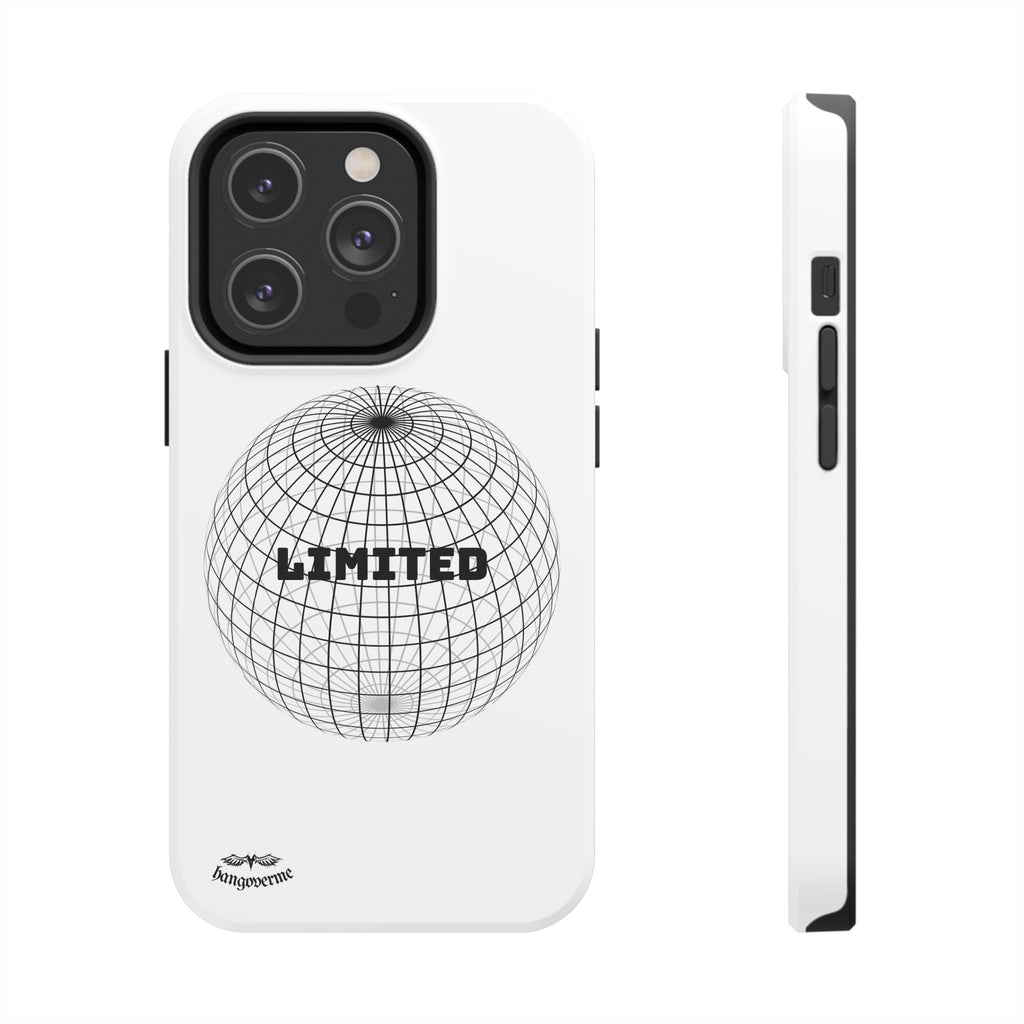 Phone Case — Minimal 'LIMITED' Wireframe Globe Protective Cover