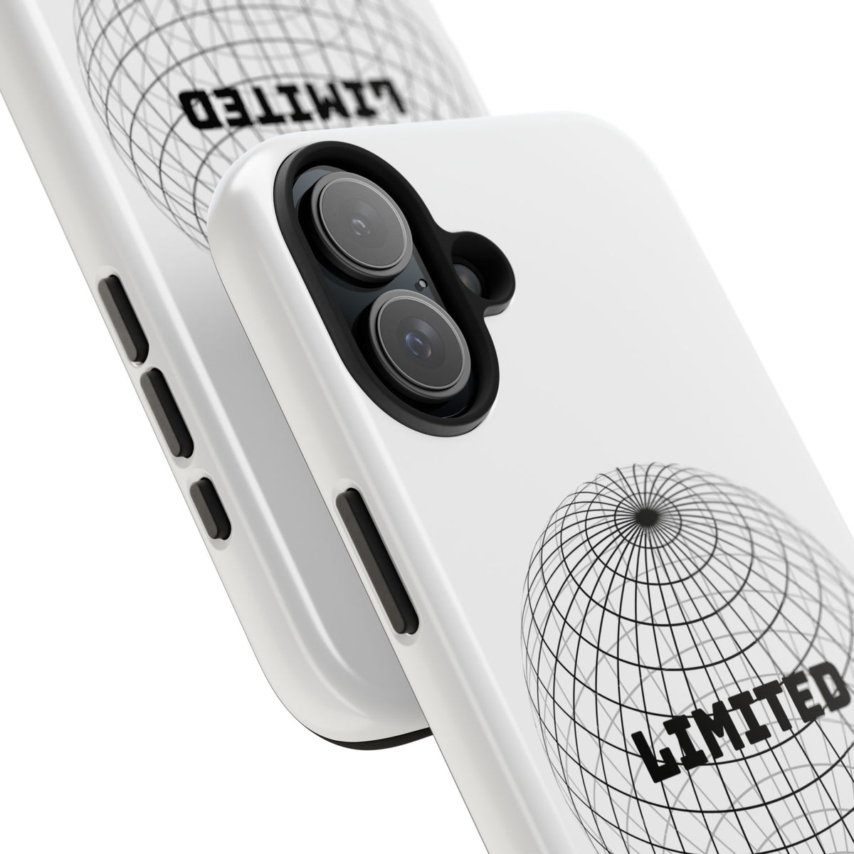 Phone Case — Minimal 'LIMITED' Wireframe Globe Protective Cover