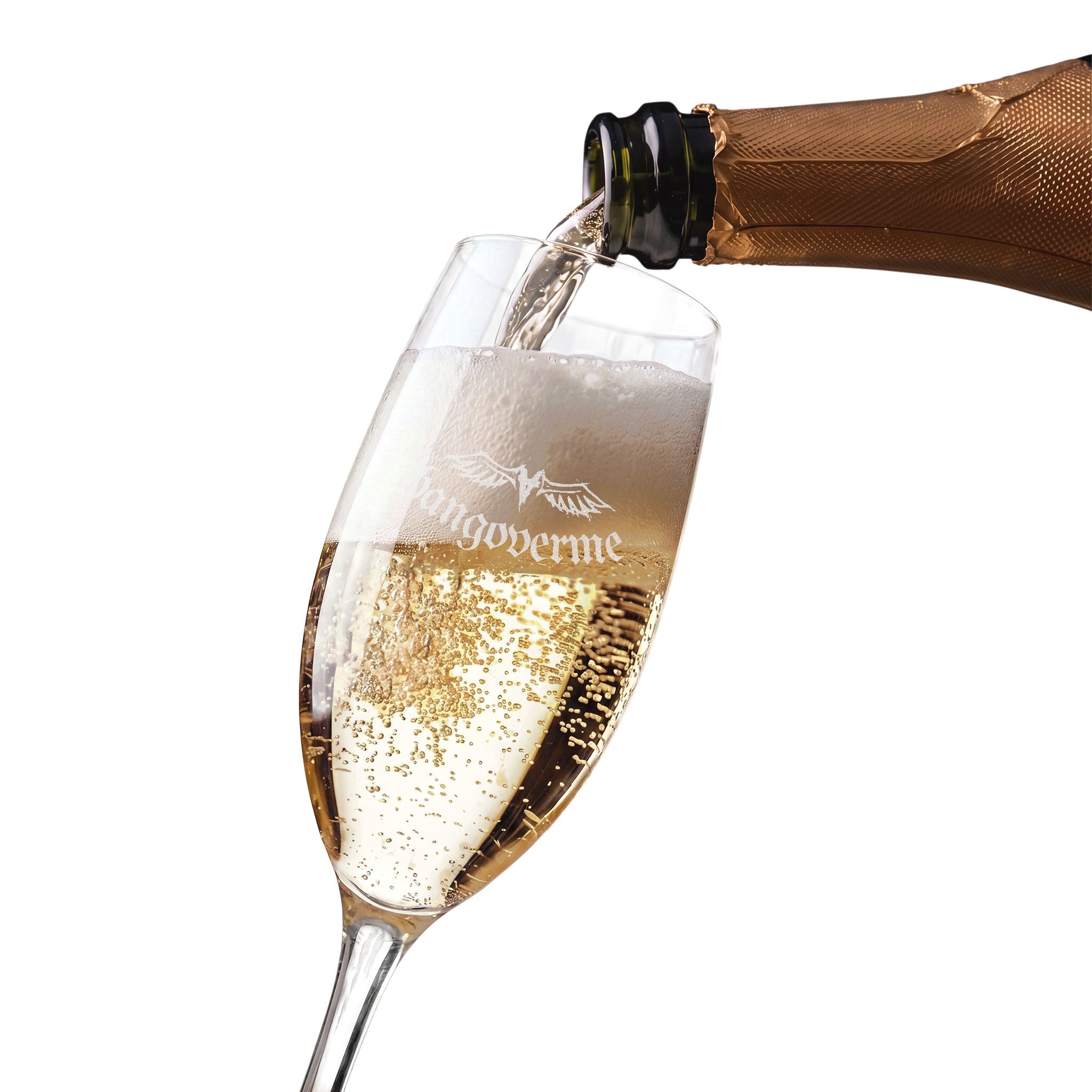 Engraved 8oz Champagne Flute — Wedding & Celebration Glass