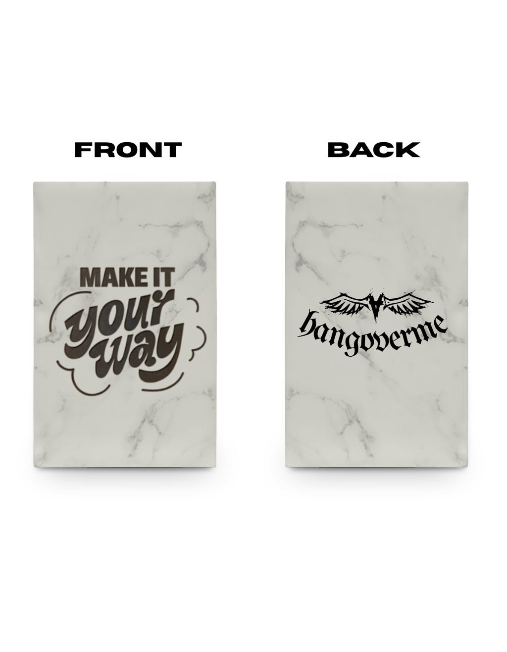 Engraved Vegan Leather Journal — "Make It Your Way"