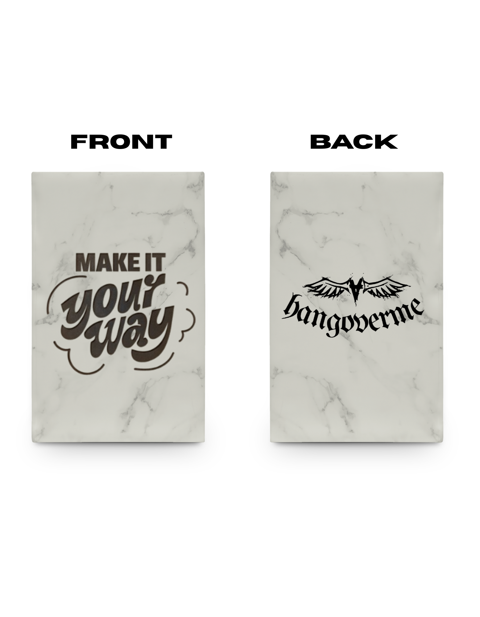 Engraved Vegan Leather Journal — "Make It Your Way"