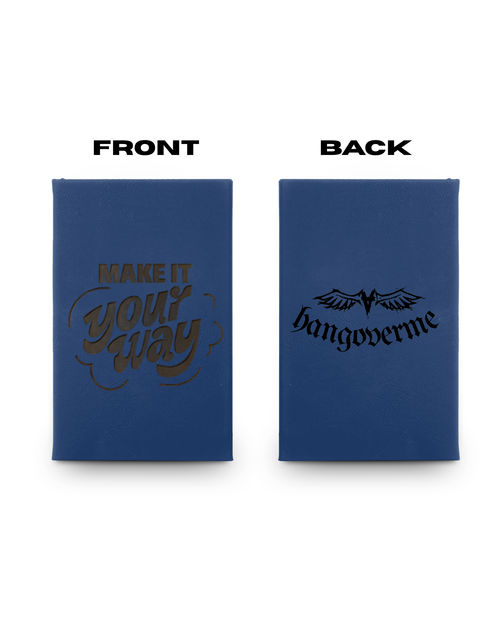 Engraved Vegan Leather Journal — "Make It Your Way"