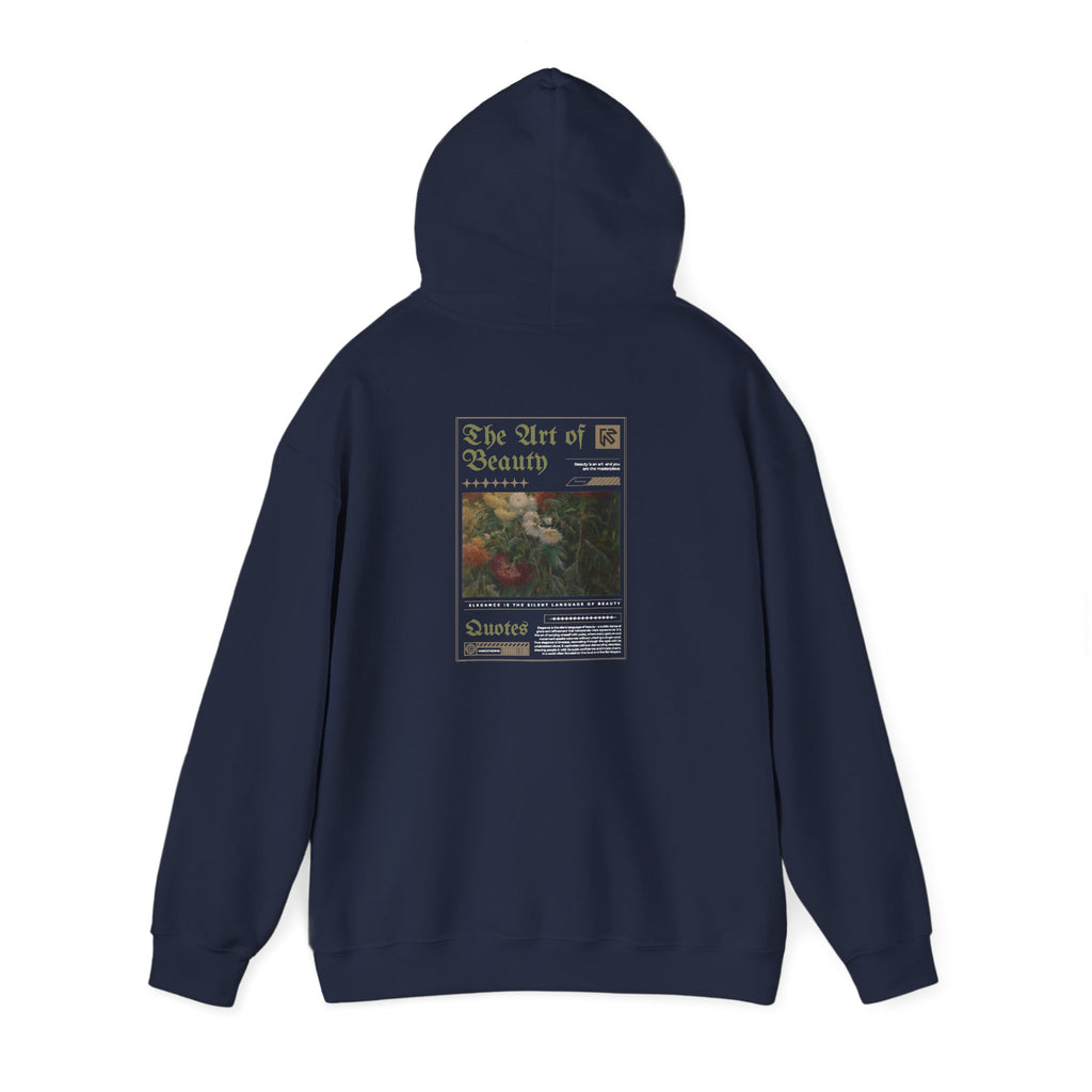 Vintage Floral 'Art Of Beauty' Hoodie — Aesthetic Art Print Hoodie