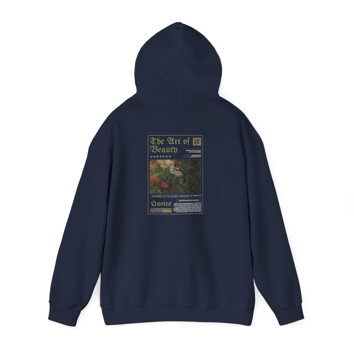 Vintage Floral 'Art Of Beauty' Hoodie — Aesthetic Art Print Hoodie