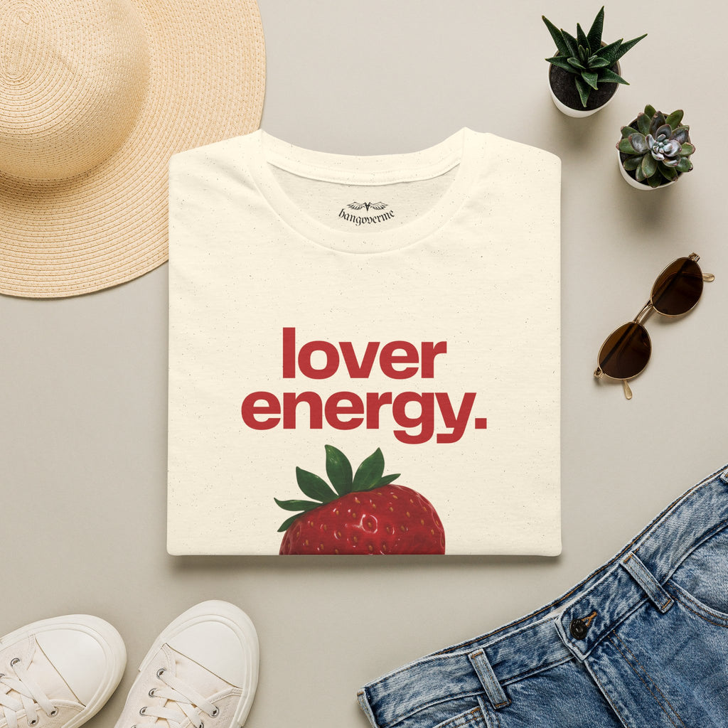 Lover Energy T‑Shirt — Strawberry