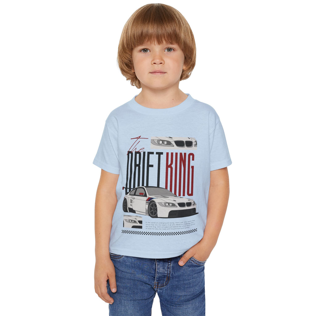Toddler Drift King Car T‑Shirt — Racing Graphic Tee for Kids