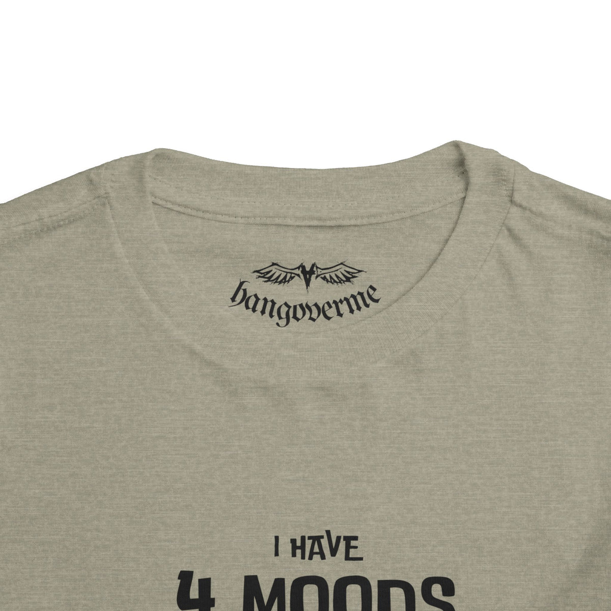 Toddler T-Shirt - "I Have 4 Moods" Colorful Monster Graphic
