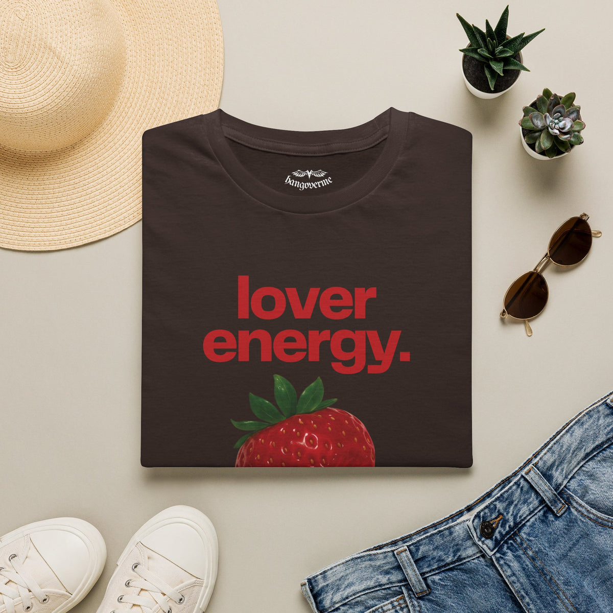 Lover Energy T‑Shirt — Strawberry