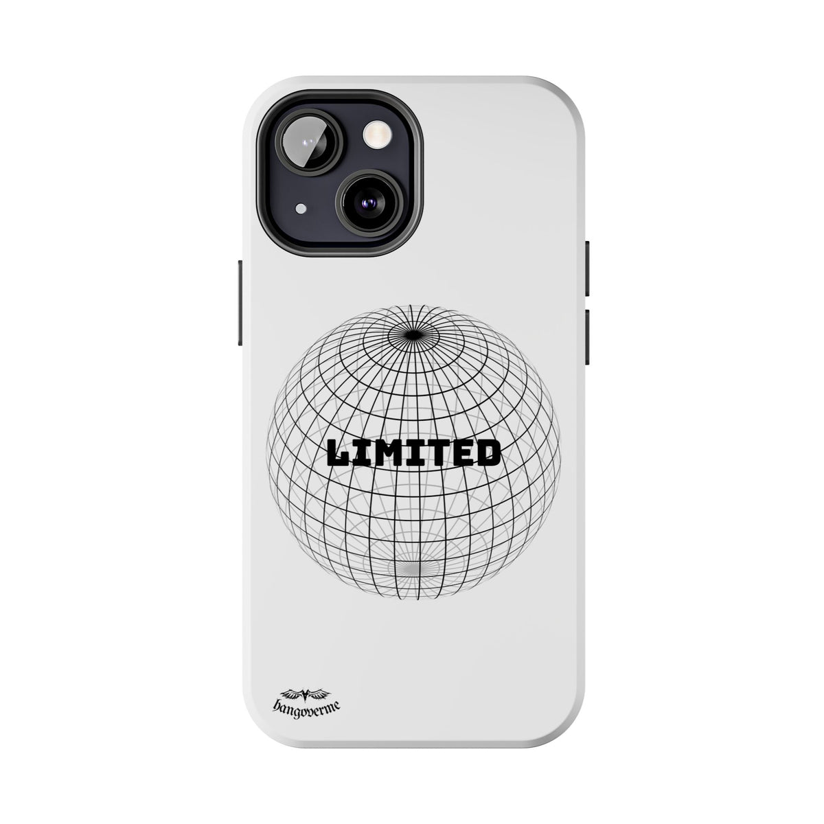 Phone Case — Minimal 'LIMITED' Wireframe Globe Protective Cover
