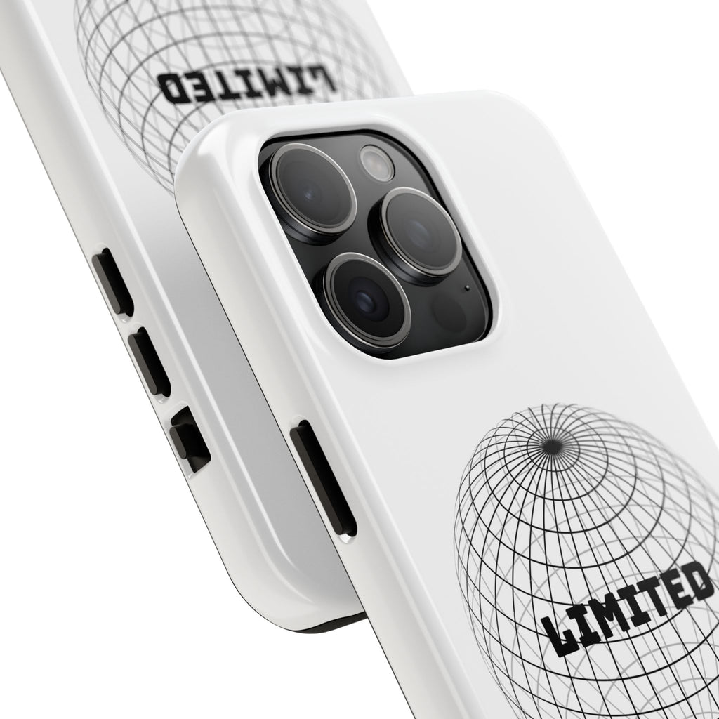 Phone Case — Minimal 'LIMITED' Wireframe Globe Protective Cover
