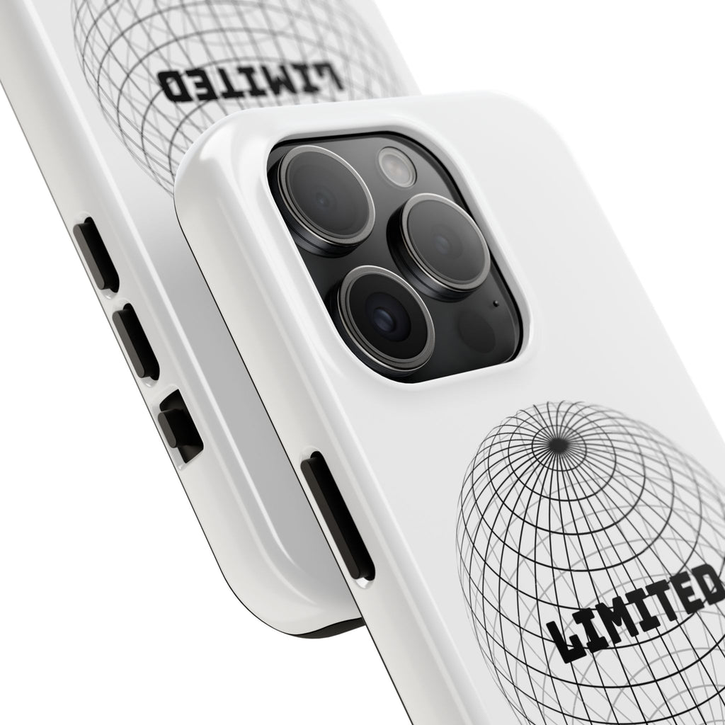 Phone Case — Minimal 'LIMITED' Wireframe Globe Protective Cover