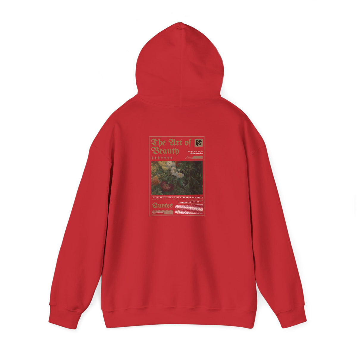 Vintage Floral 'Art Of Beauty' Hoodie — Aesthetic Art Print Hoodie