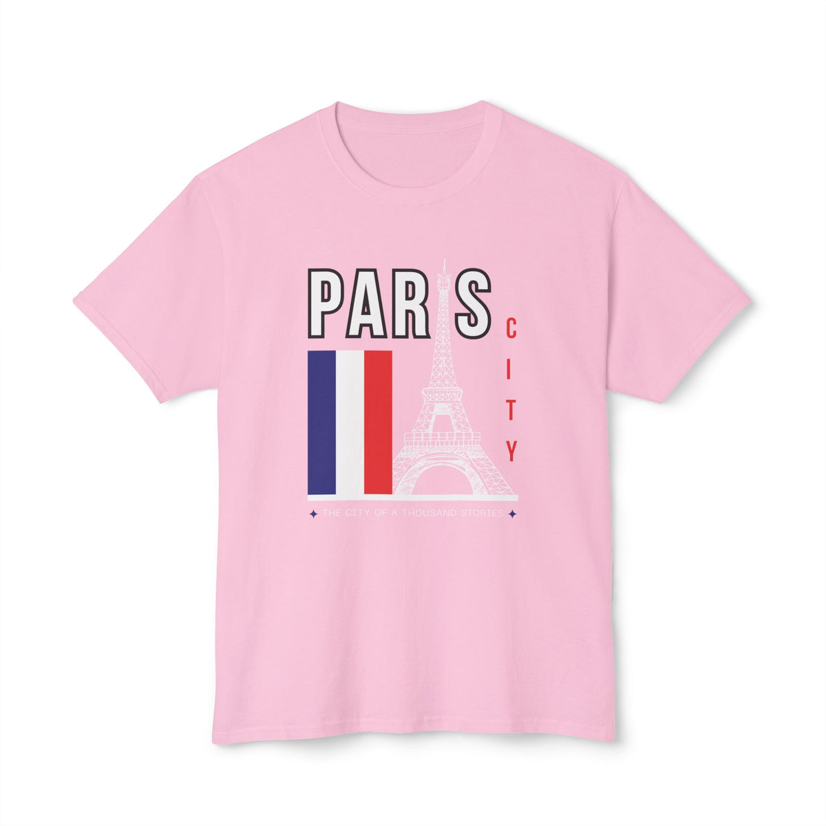 Paris Eiffel Tower T‑Shirt – French Flag Travel Souvenir