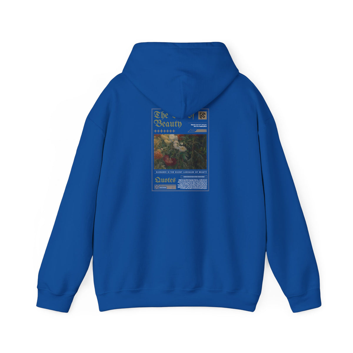 Vintage Floral 'Art Of Beauty' Hoodie — Aesthetic Art Print Hoodie