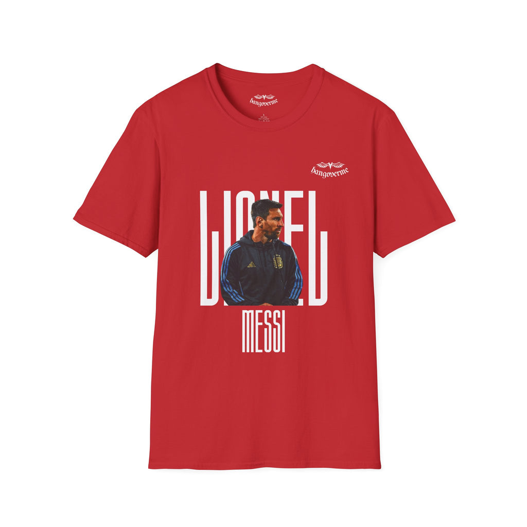 Lionel Messi Graphic T-Shirt — Vintage Soccer Portrait Tee