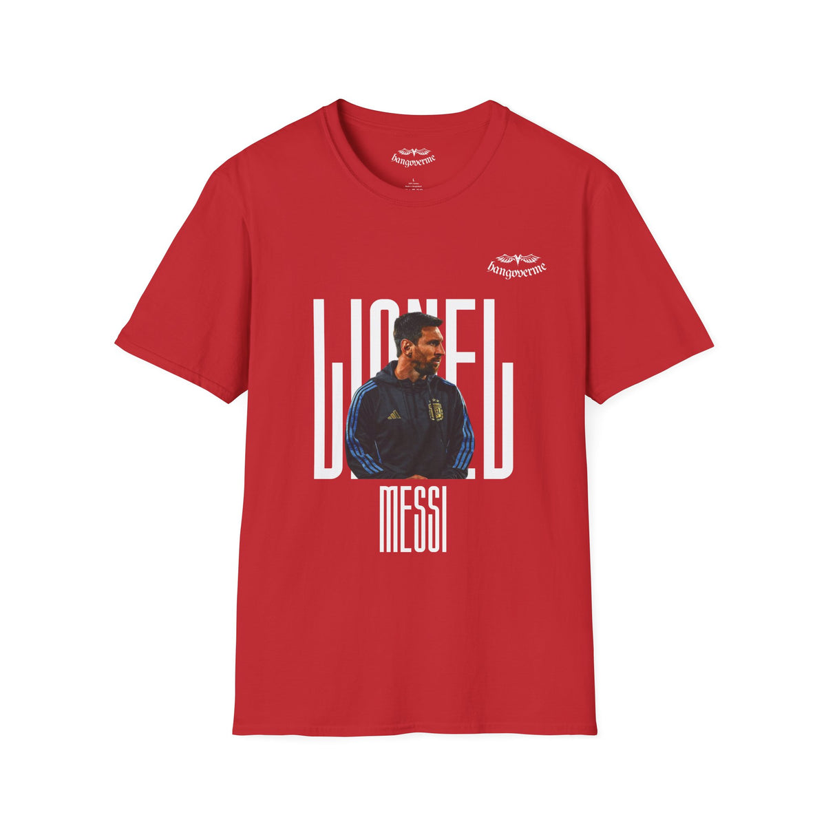 Lionel Messi Graphic T-Shirt — Vintage Soccer Portrait Tee